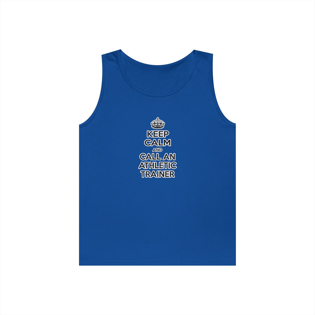 Keep Calm and Call an Athletic Trainer - Unisex Heavy Cotton Tank Top