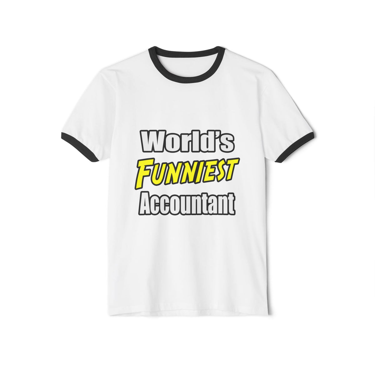 World's Funniest Accountant - Unisex Cotton Ringer T-Shirt