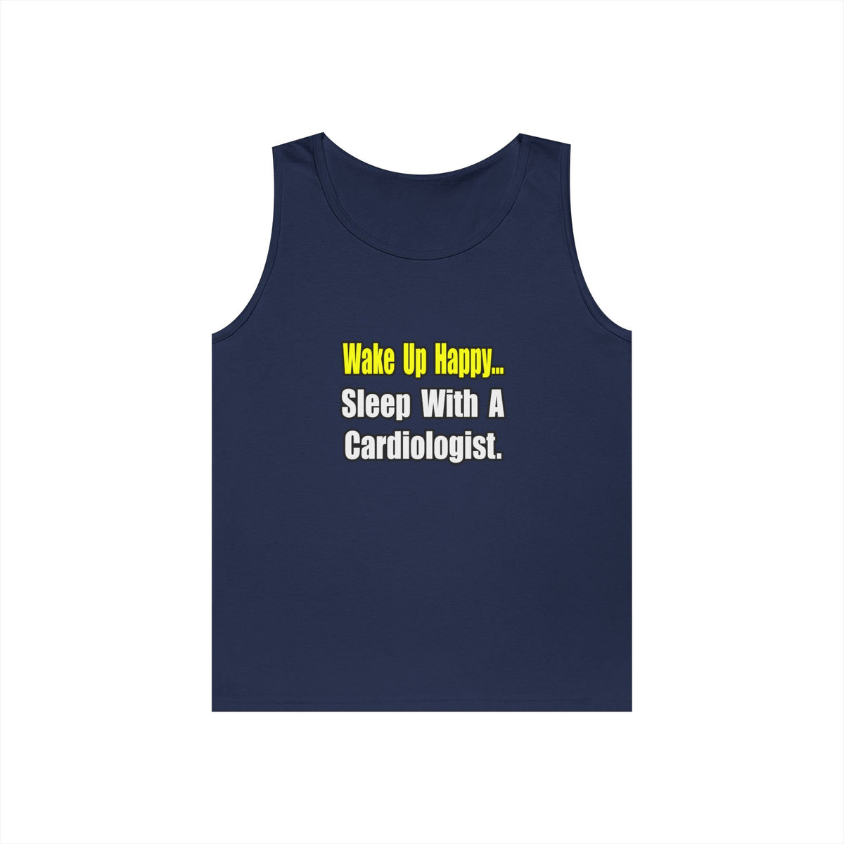 Sleep With a Cardiologist - Unisex Heavy Cotton Tank Top