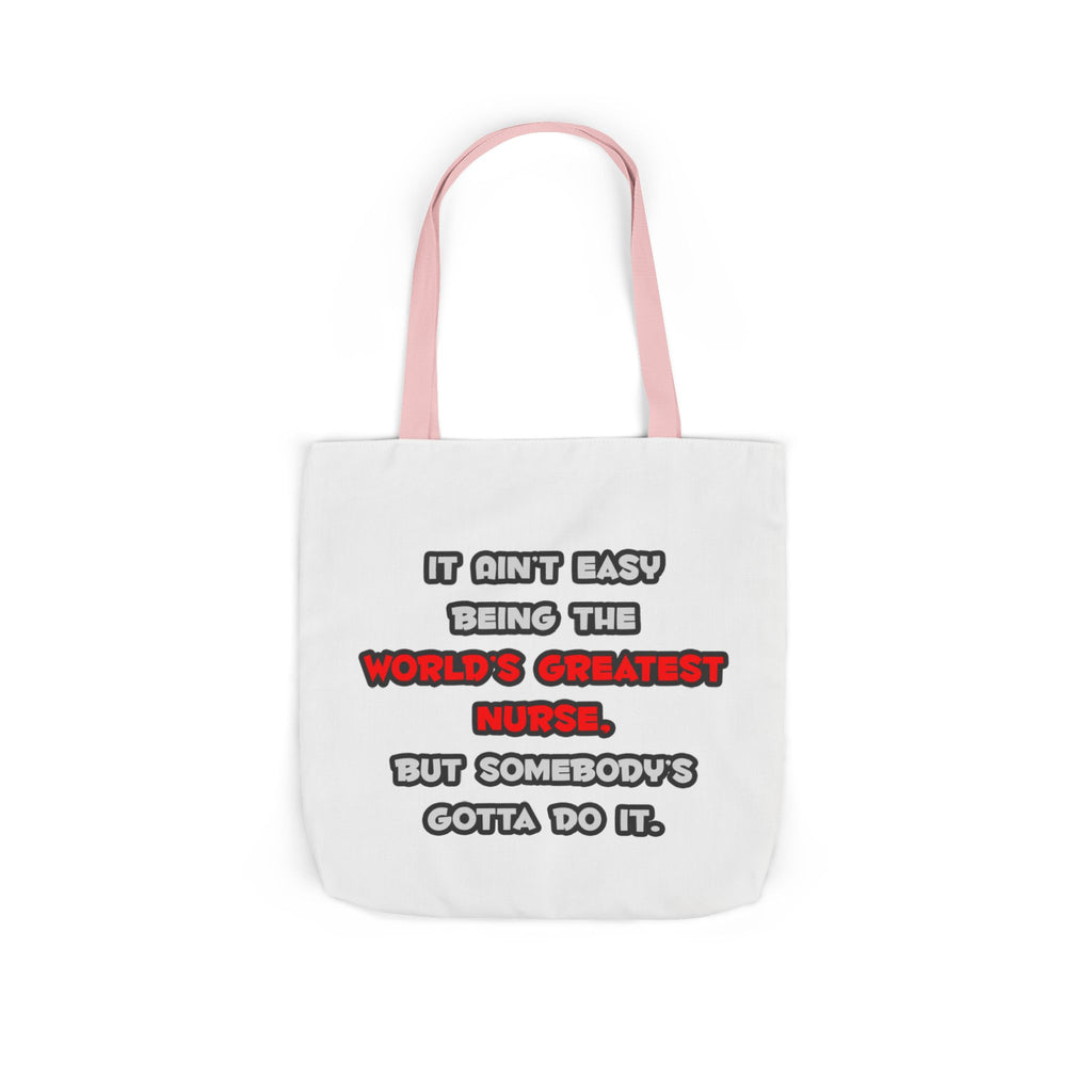 World's Greatest Nurse Joke - Canvas Tote Bag, 5-Color Straps