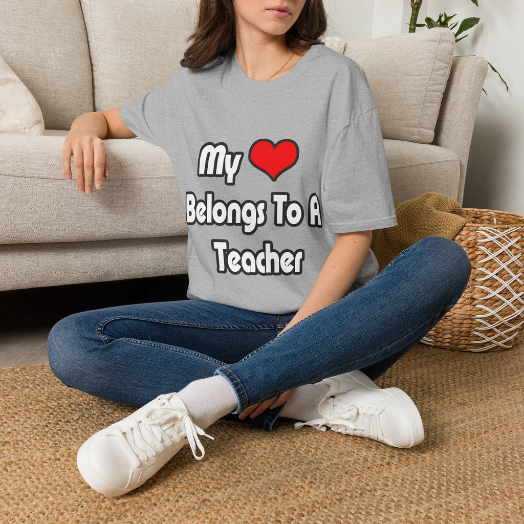 My Heart Belongs To A Teacher - Unisex Softstyle T-Shirt