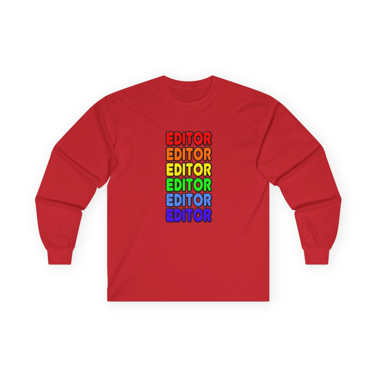 Rainbow Editor - Unisex Ultra Cotton Long Sleeve Tee