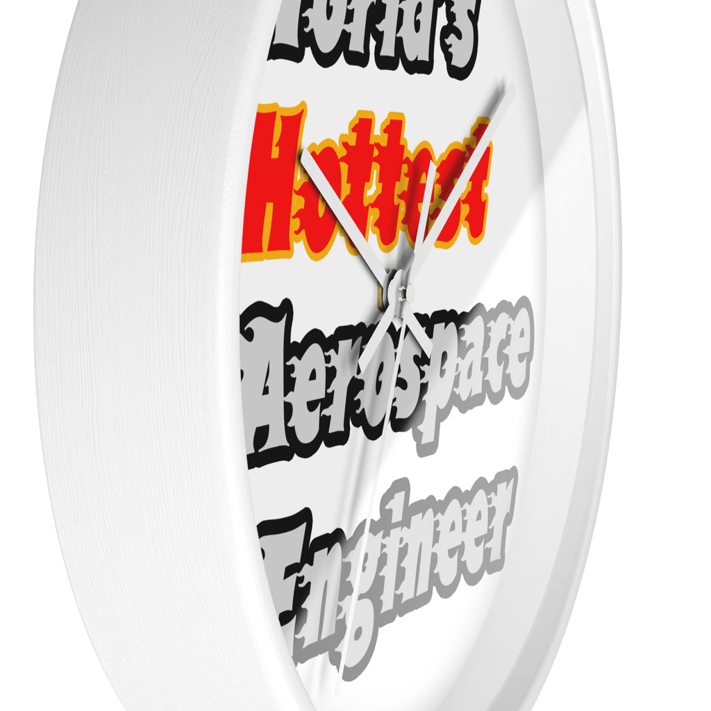 World's Hottest Aerospace Engineer - Wall Clock