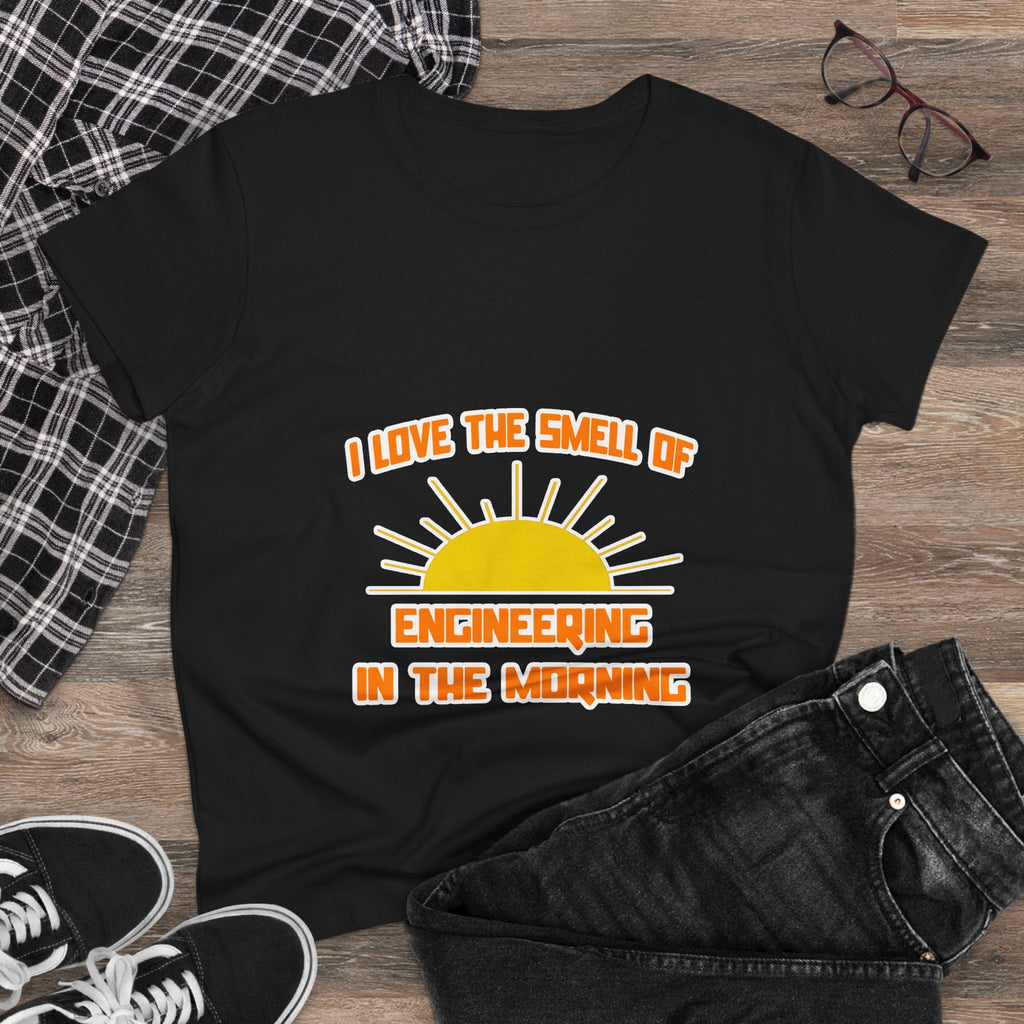 Smell of Engineering in the Morning - Women's Midweight Cotton Tee
