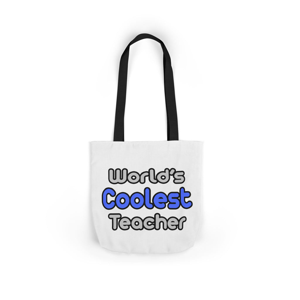 World's Coolest Teacher - Canvas Tote Bag, 5-Color Straps