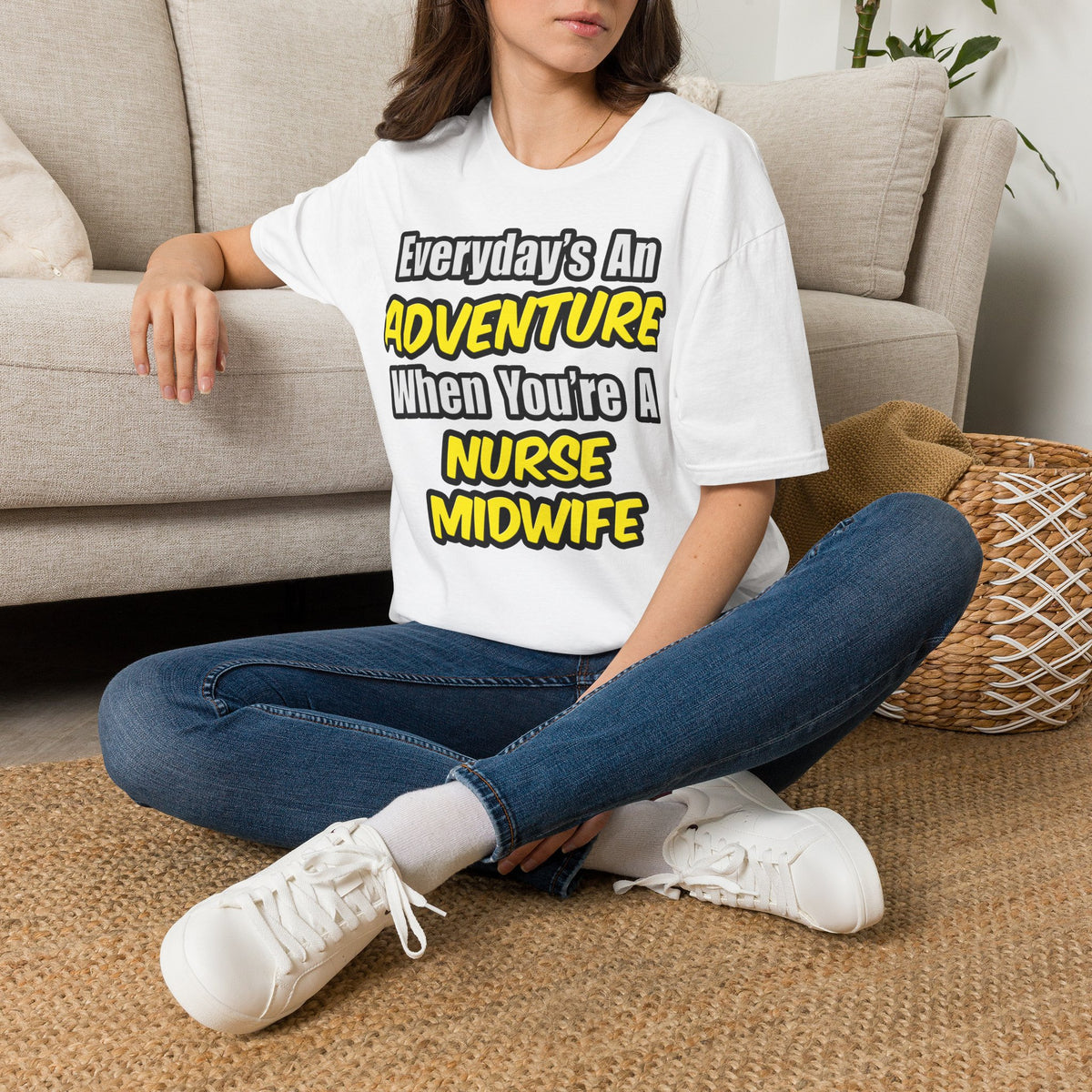 Everyday's An Adventure .. Nurse Midwife - Unisex Softstyle T-Shirt