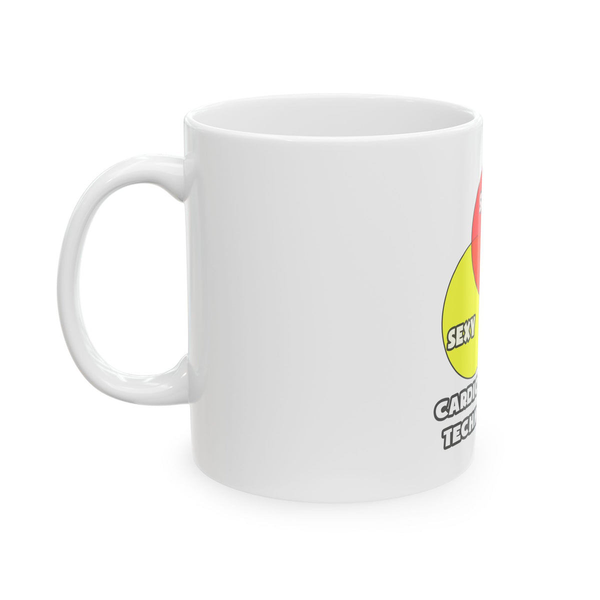 Venn Diagram .. Cardiovascular Technologists - Ceramic Mug, (11oz, 15oz)