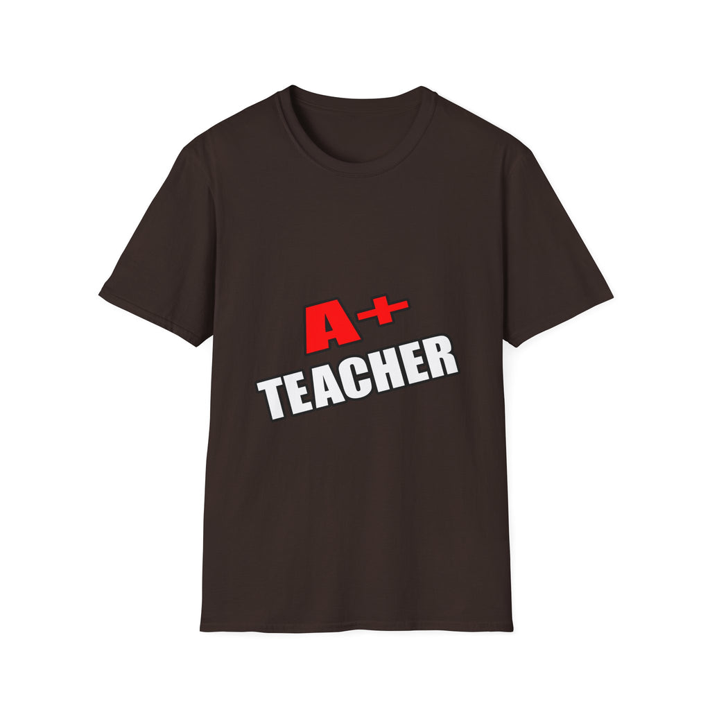 a plus teacher - Unisex Softstyle T-Shirt