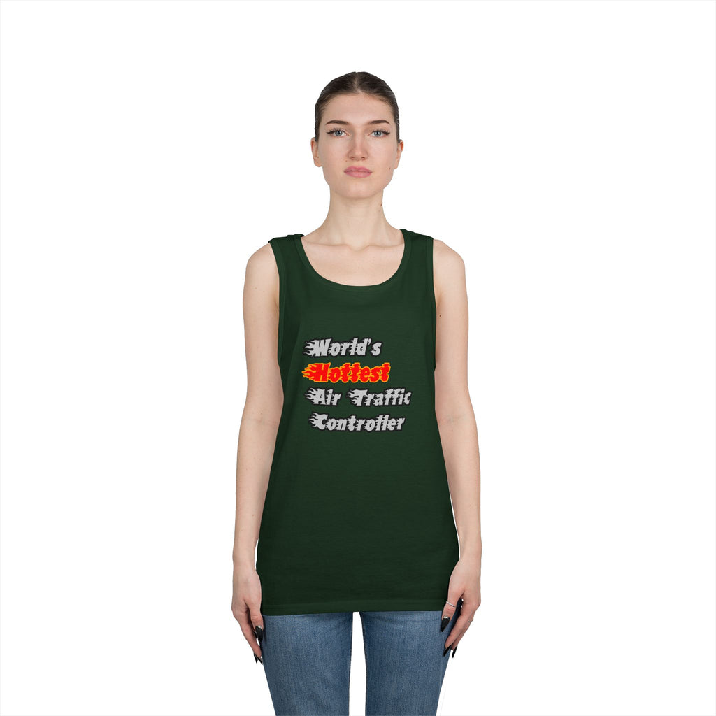 World's Hottest Air Traffic Controller - Unisex Heavy Cotton Tank Top
