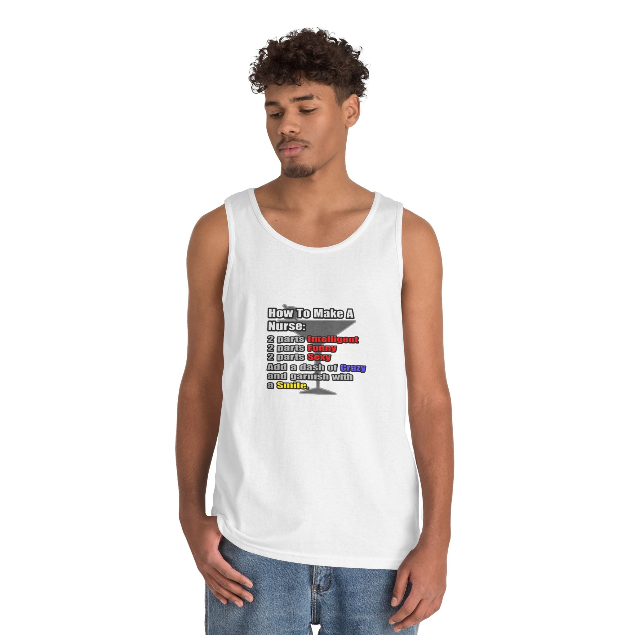 How To Make a Nurse - Unisex Heavy Cotton Tank Top