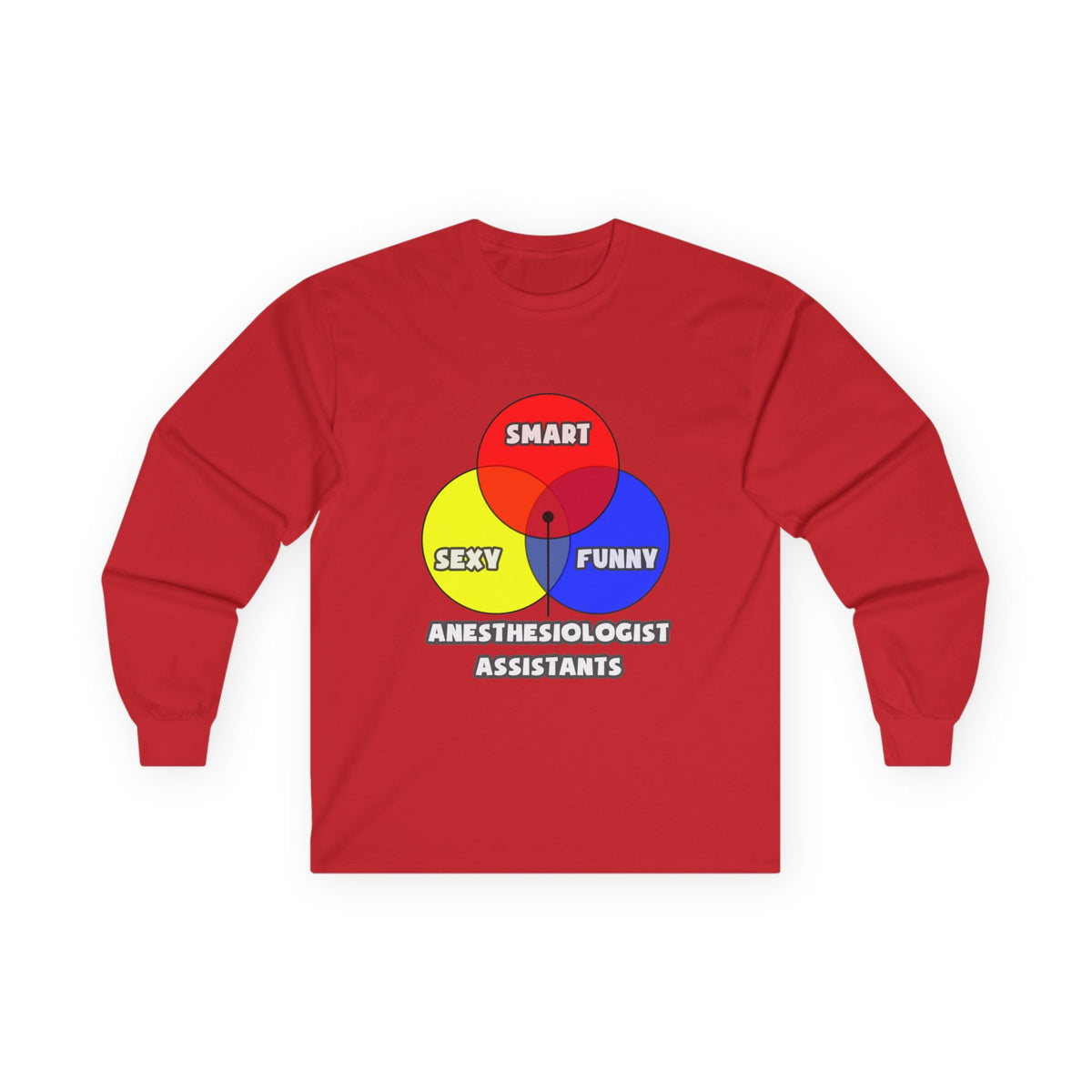Venn Diagram .. Anesthesiologist Assistants - Unisex Ultra Cotton Long Sleeve Tee