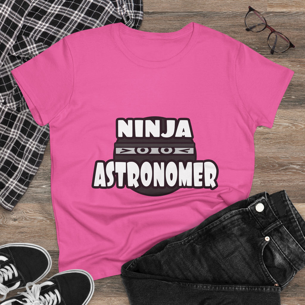 Ninja Astronomer - Women's Midweight Cotton Tee