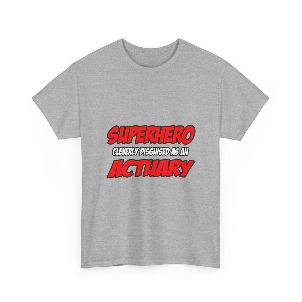 Superhero...Actuary - Unisex Heavy Cotton Tee