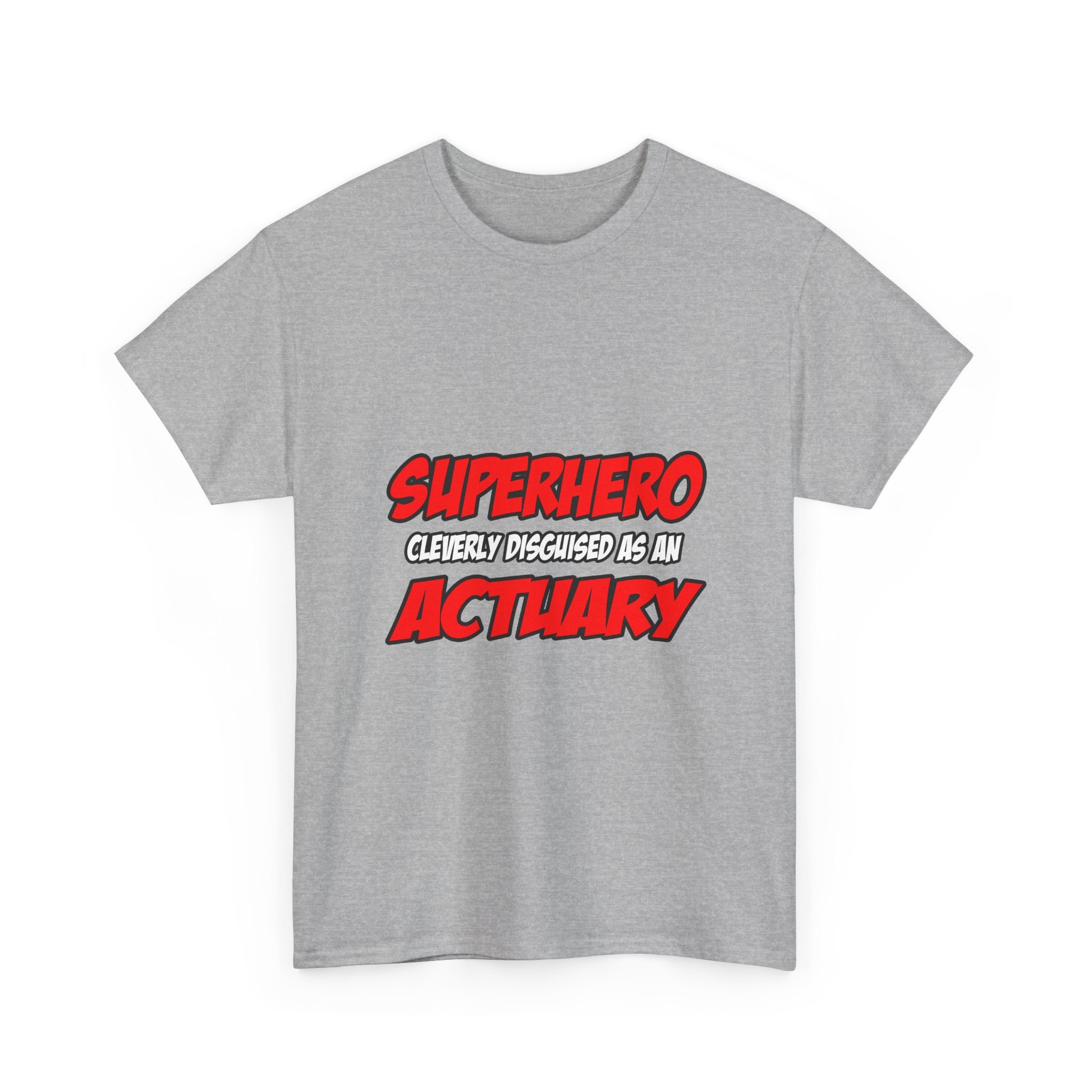 Superhero...Actuary - Unisex Heavy Cotton Tee