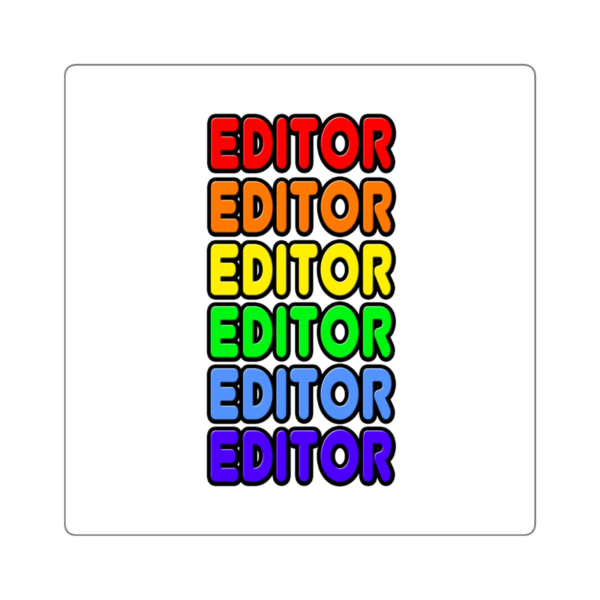 Rainbow Editor - Square Stickers