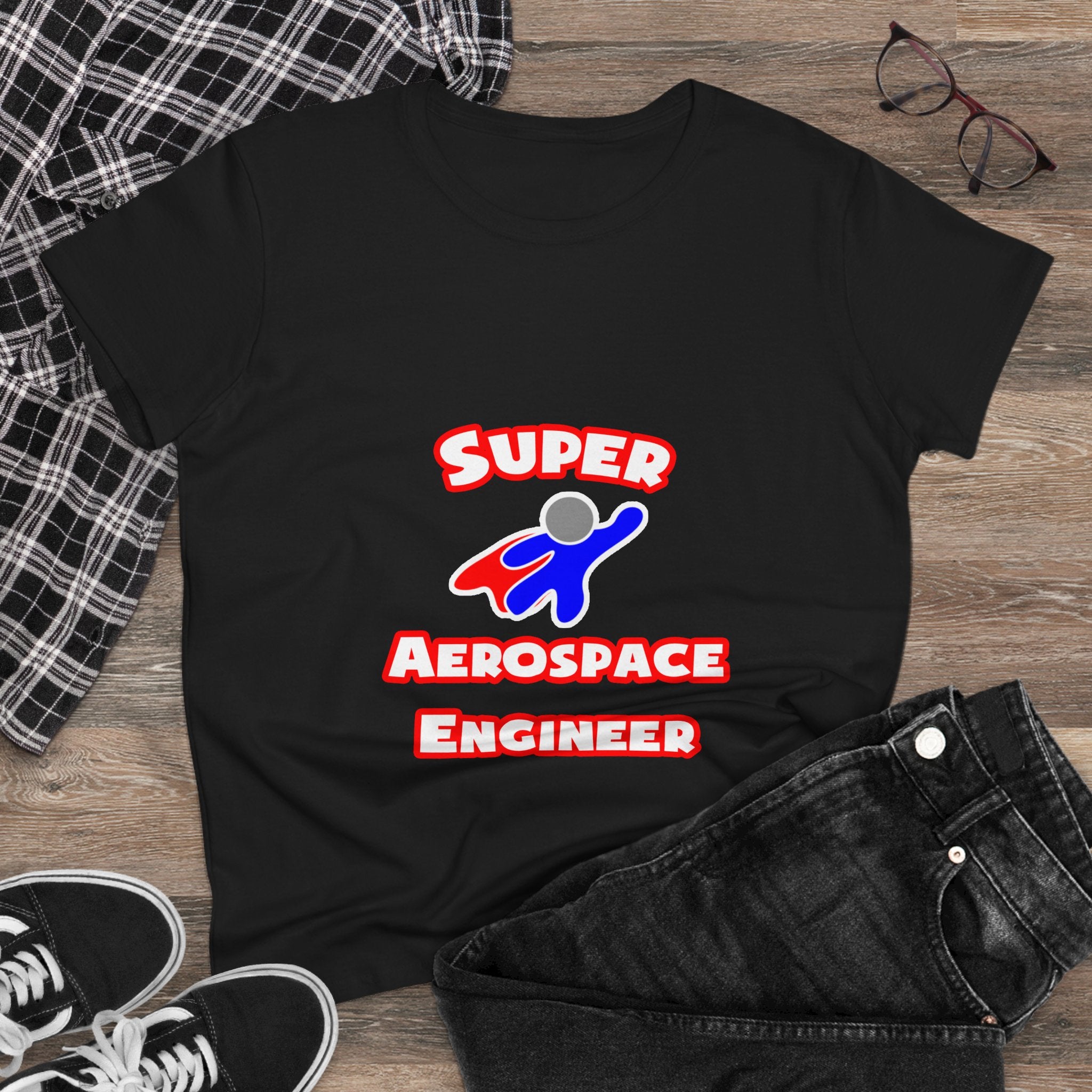 Super Aerospace Engineer - Women's Midweight Cotton Tee