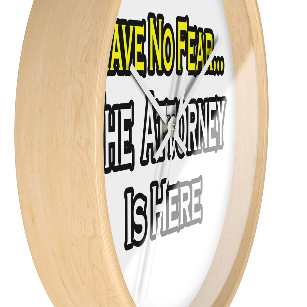 No Fear Attorney - Wall Clock