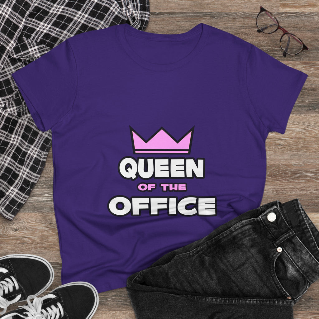 Queen of the Office - Women's Midweight Cotton Tee