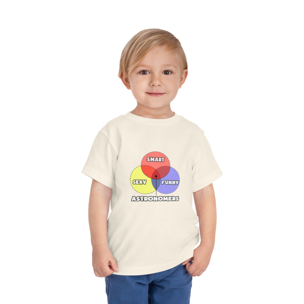 Venn Diagram .. Astronomers - Toddler Short Sleeve Tee