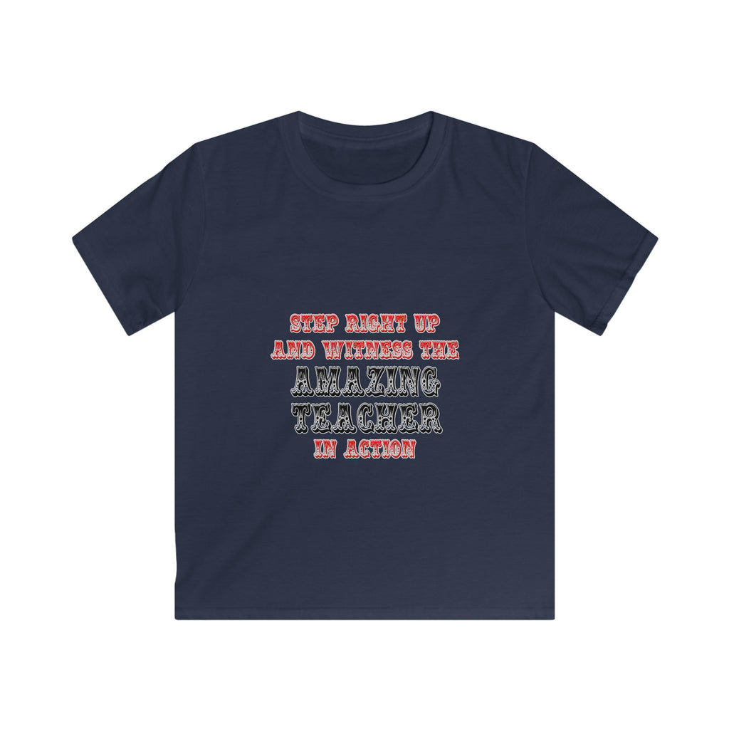 Amazing Teacher In Action - Kids Softstyle Tee