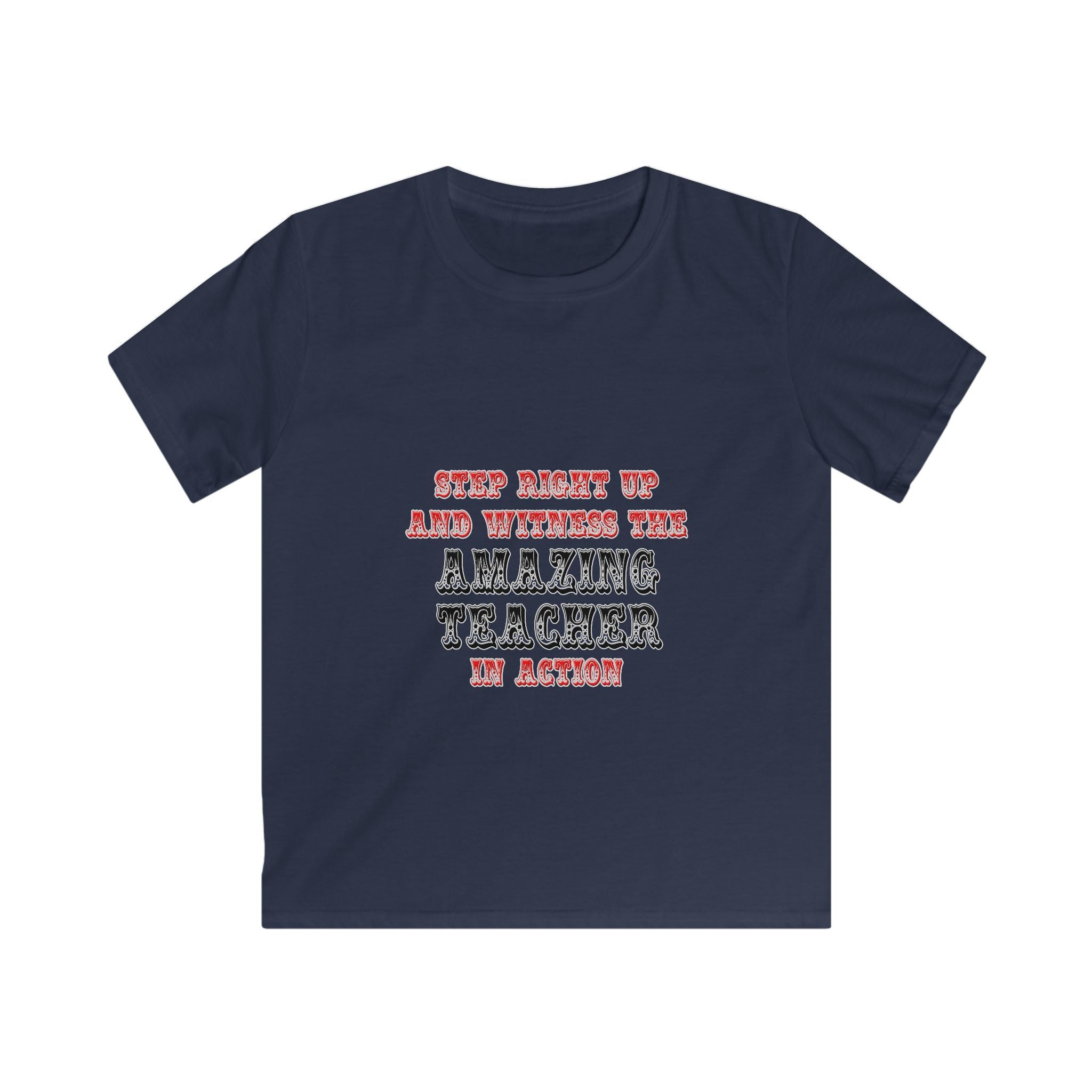 Amazing Teacher In Action - Kids Softstyle Tee
