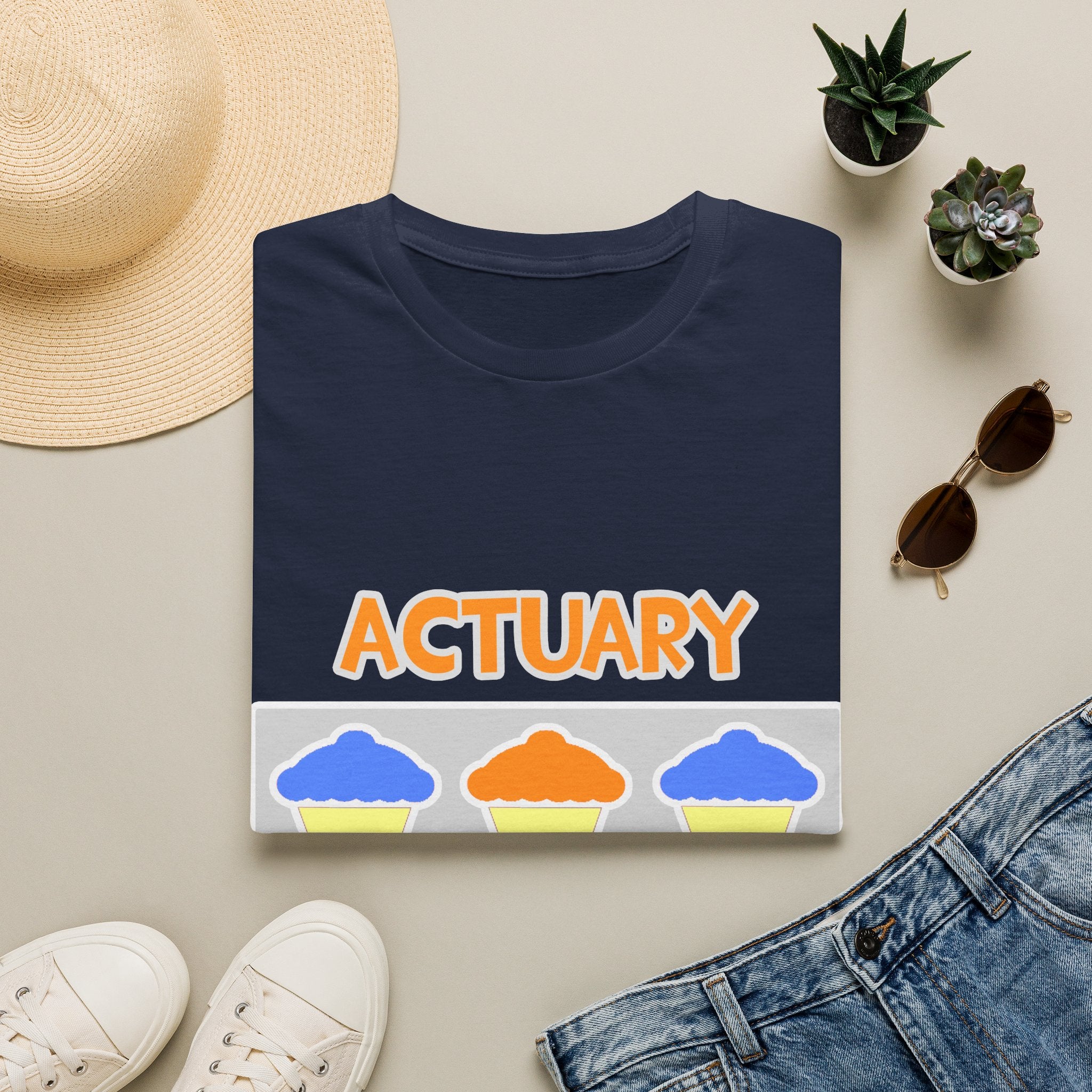 Actuary ... Will Work For Cupcakes - Unisex Softstyle T-Shirt