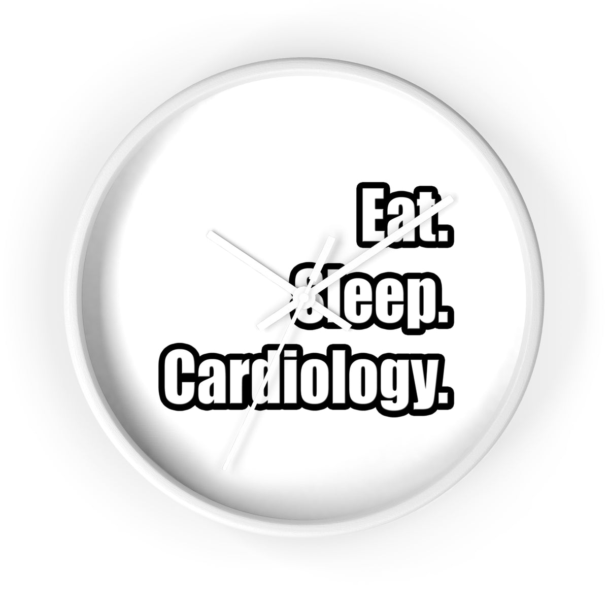 Eat. Sleep. Cardiology - Wall Clock