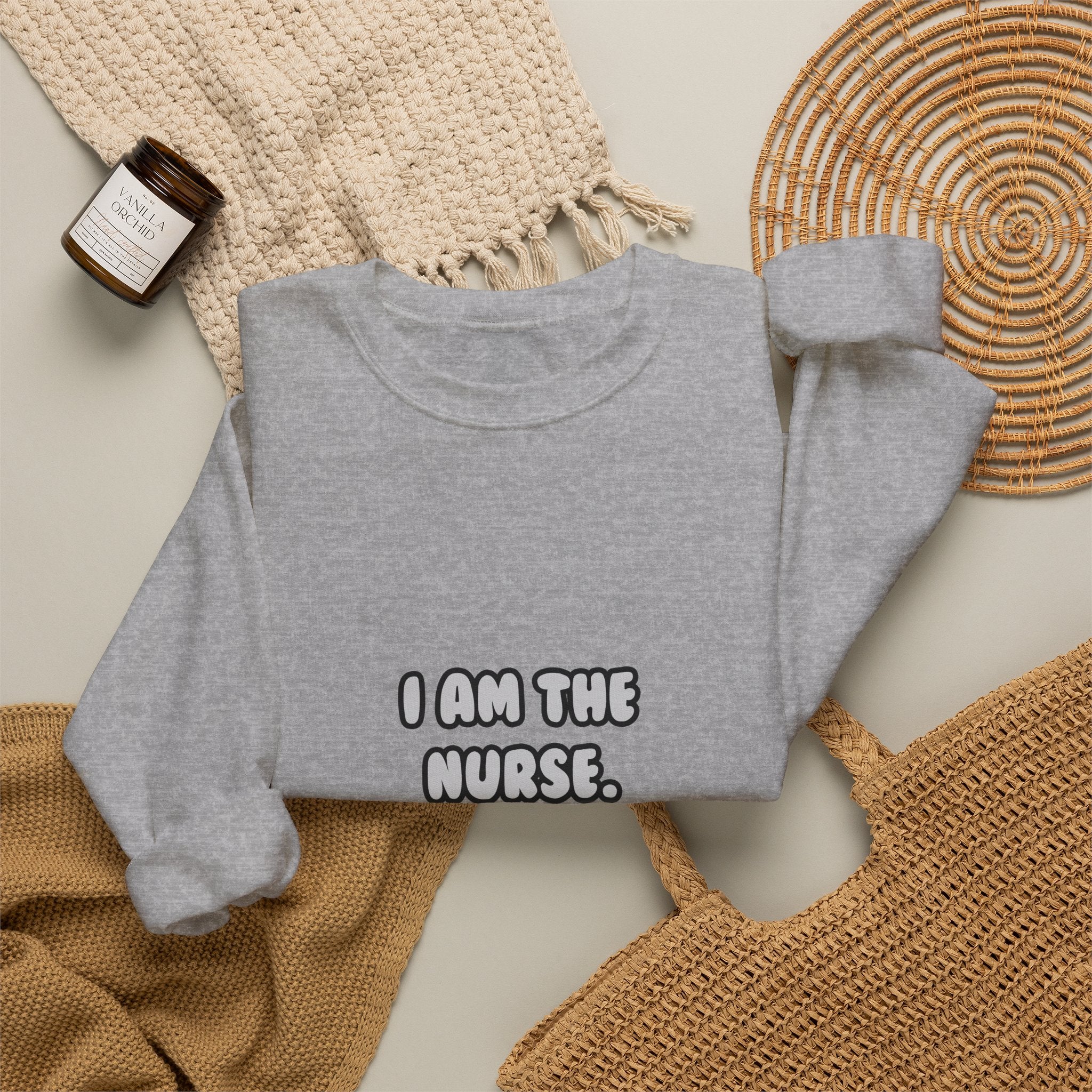 Deal With It ... Funny Nurse - Unisex Heavy Blend™ Crewneck Sweatshirt