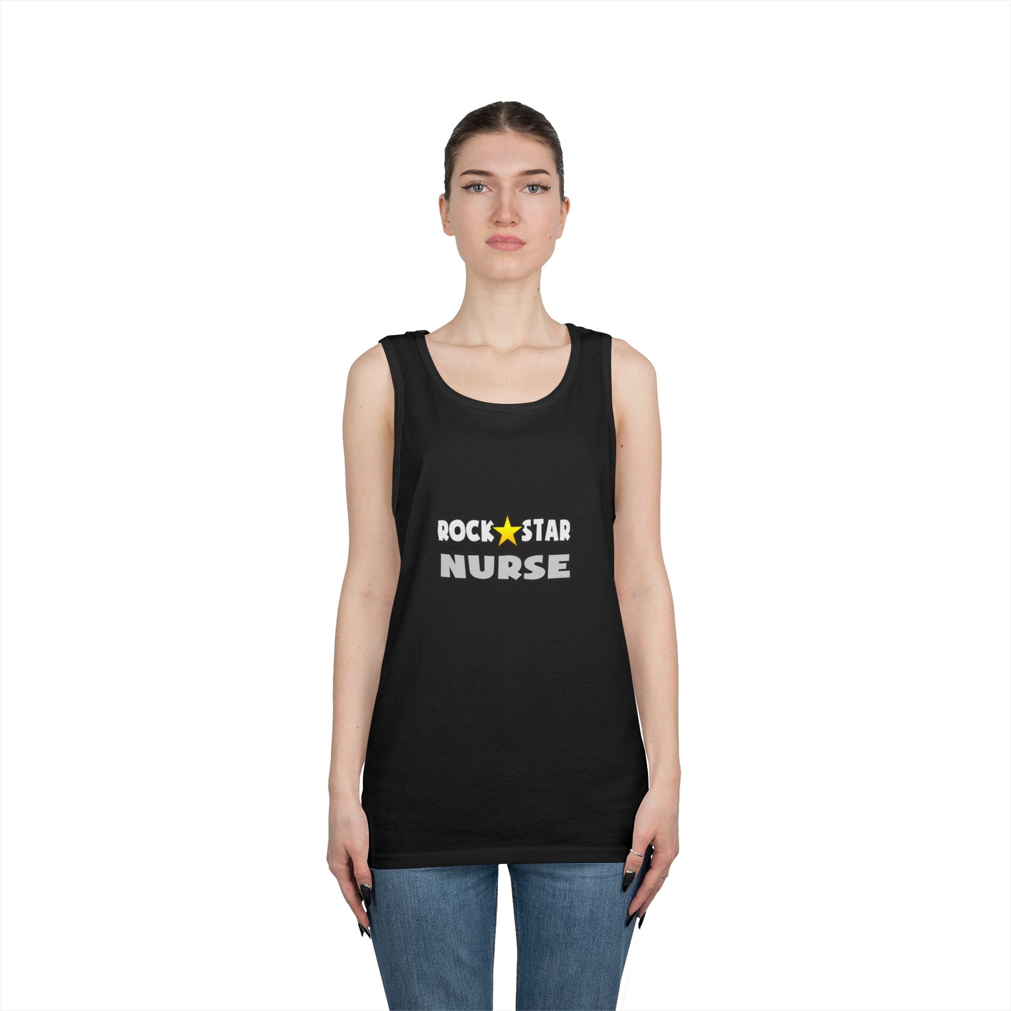 Rock Star Nurse (2) - Unisex Heavy Cotton Tank Top