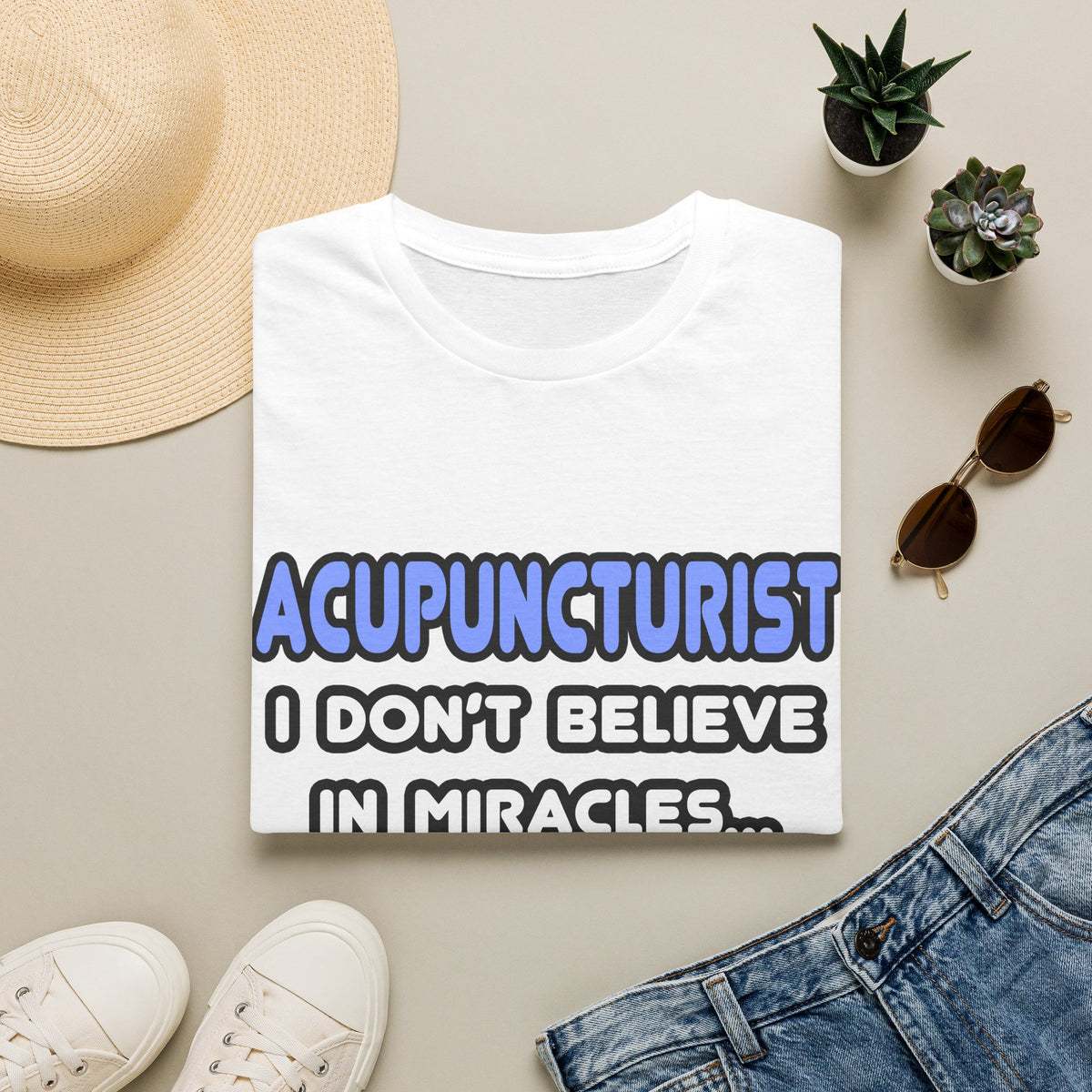 Miracles and Acupuncturists - Unisex Softstyle T-Shirt