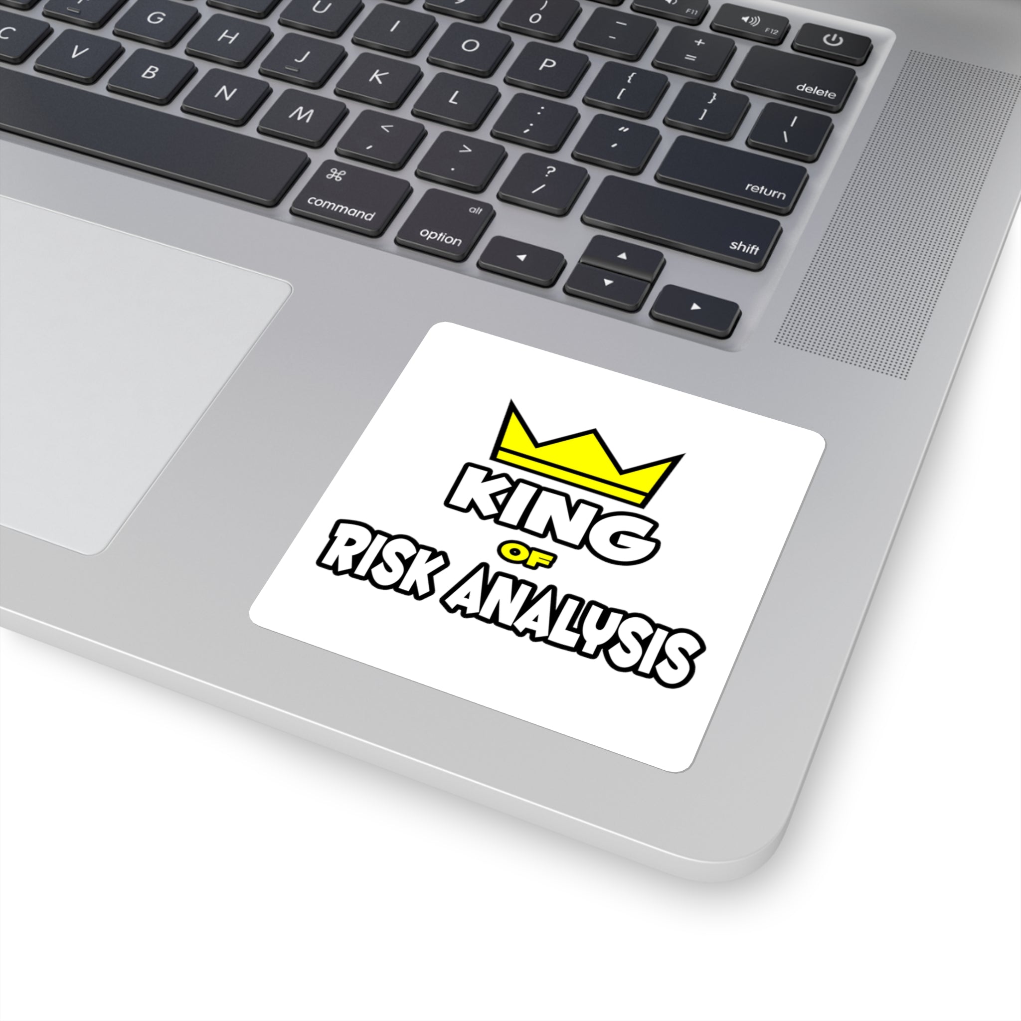 King of Risk Analysis - Square Stickers