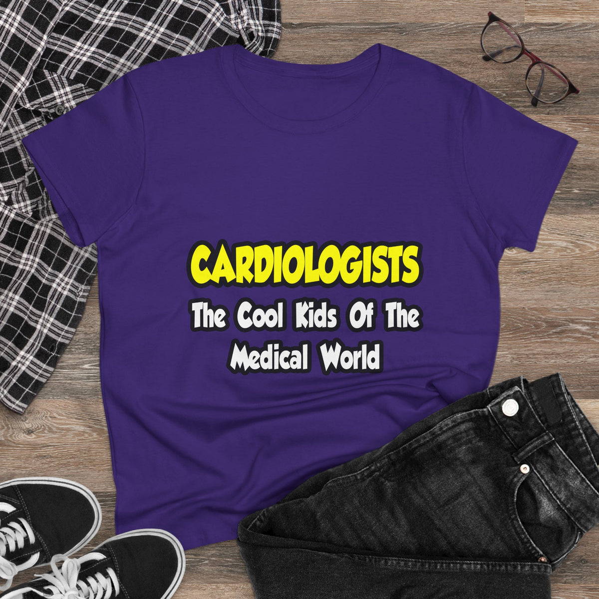Cardiologists...Cool Kids of Medical World - Women's Midweight Cotton Tee