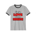 I'm In Love With A Firefighter - Unisex Cotton Ringer T-Shirt