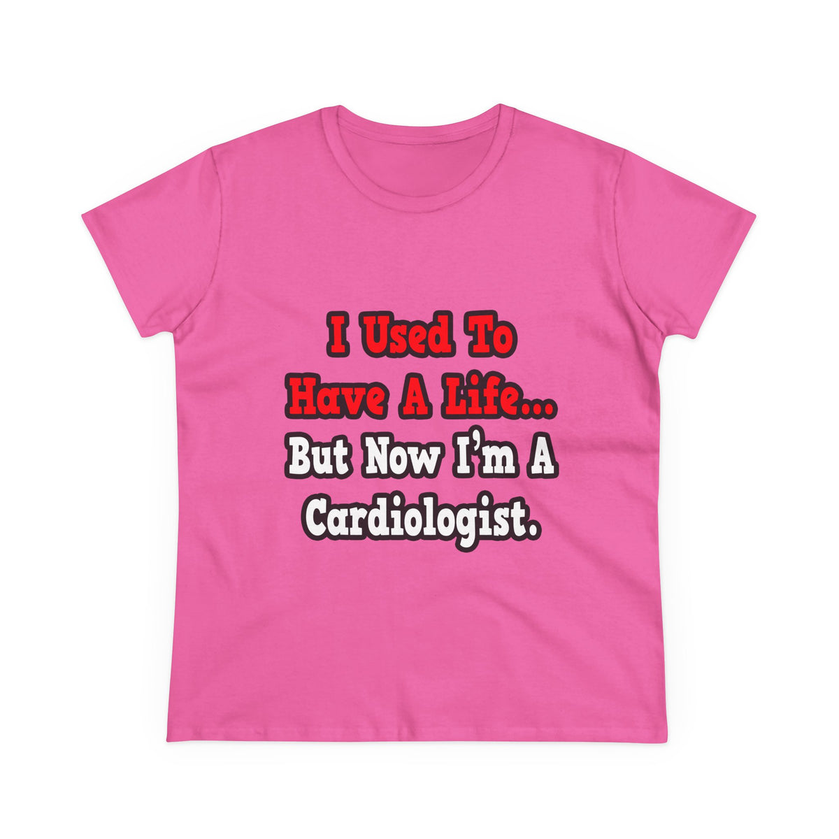 I Used to Have a Life...Cardiologist - Women's Midweight Cotton Tee