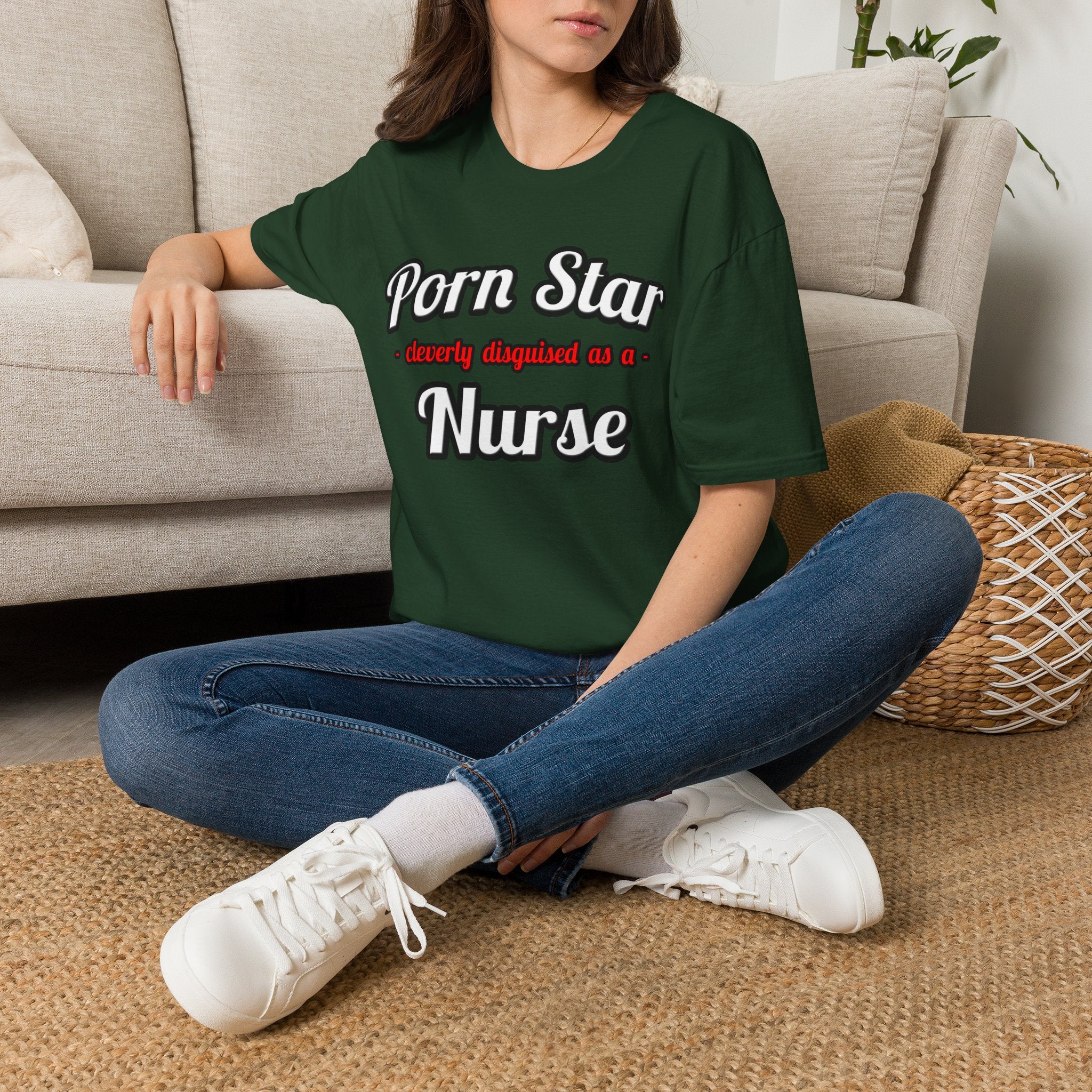 Porn Star...Nurse - Unisex Softstyle T-Shirt