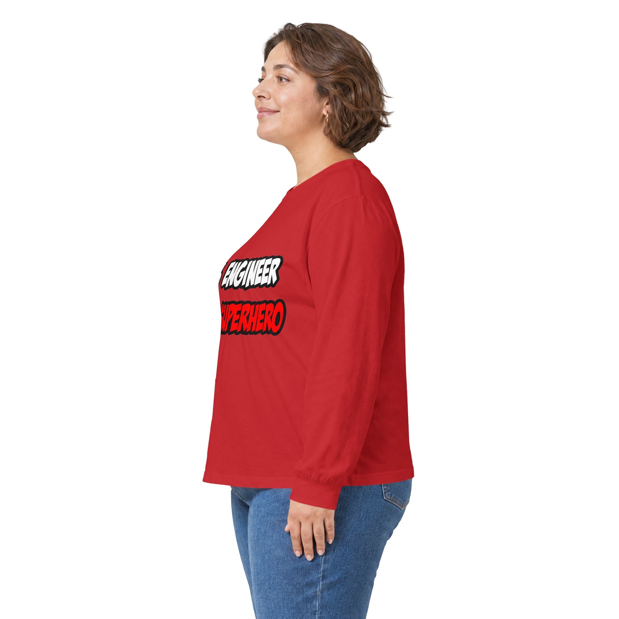 Half Engineer...Half Superhero - Unisex Ultra Cotton Long Sleeve Tee