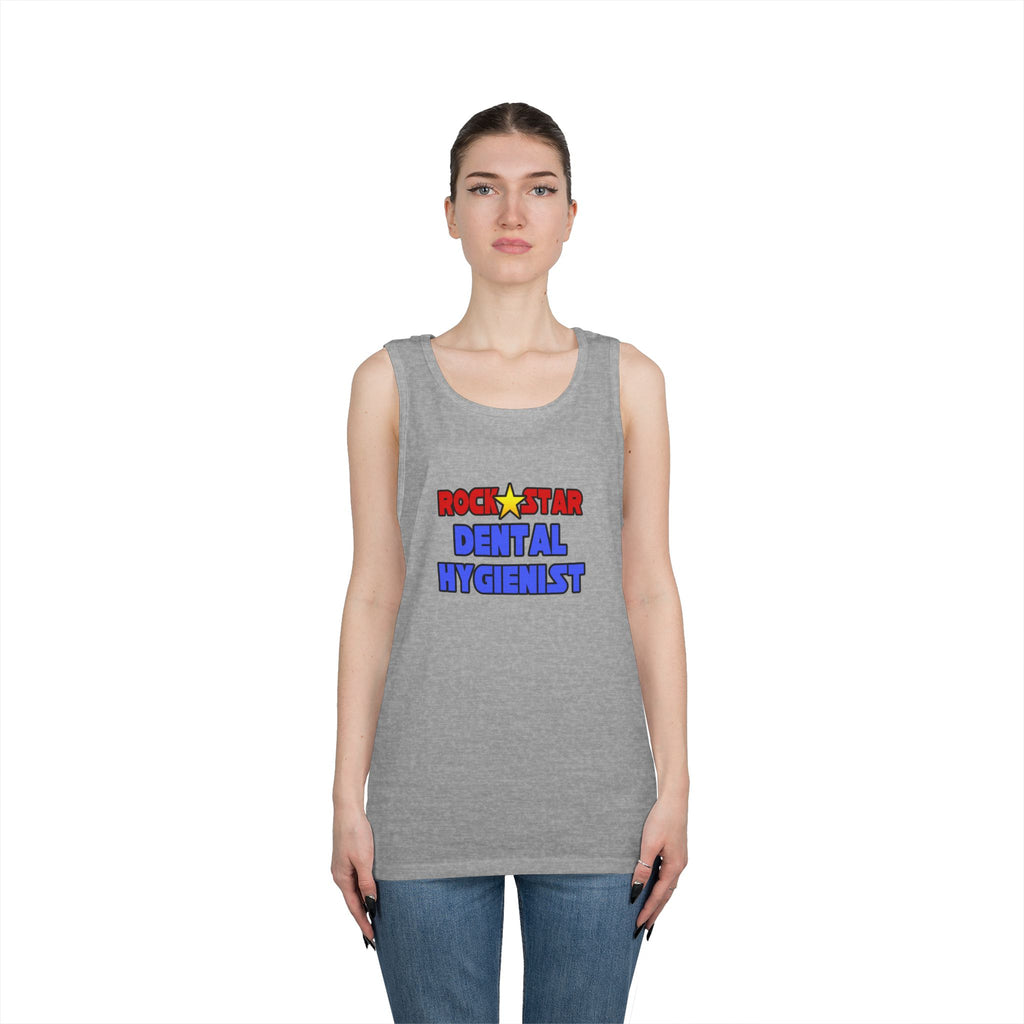 Rock Star Dental Hygienist - Unisex Heavy Cotton Tank Top