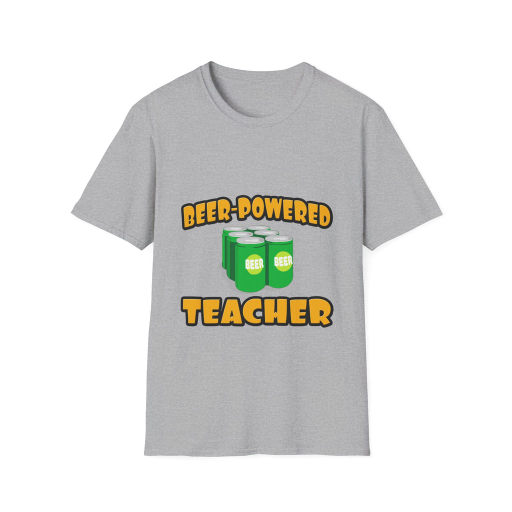 Beer Powered Teacher - Unisex Softstyle T-Shirt