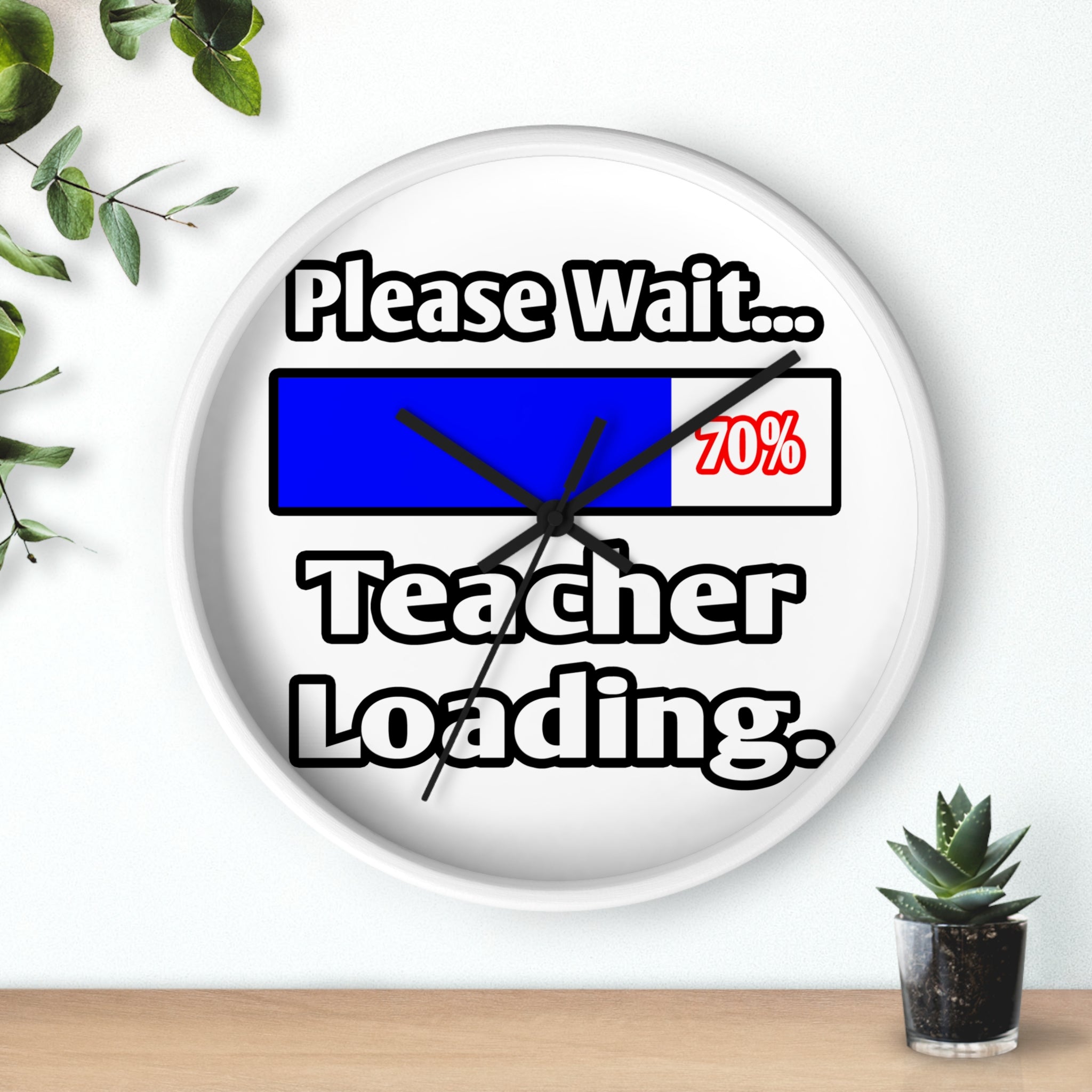Please Wait...Teacher Loading - Wall Clock