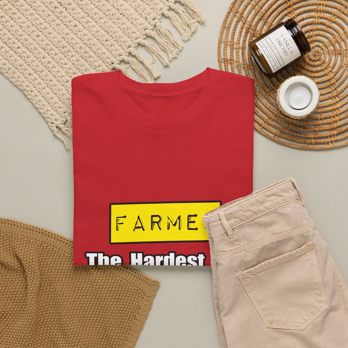 Farmer...Hardest Job You'll Ever Love - Unisex Heavy Cotton Tee