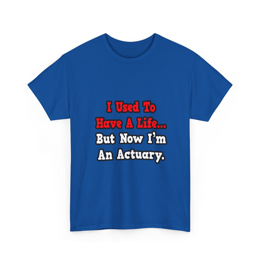 I Used to Have a Life...Actuary - Unisex Heavy Cotton Tee