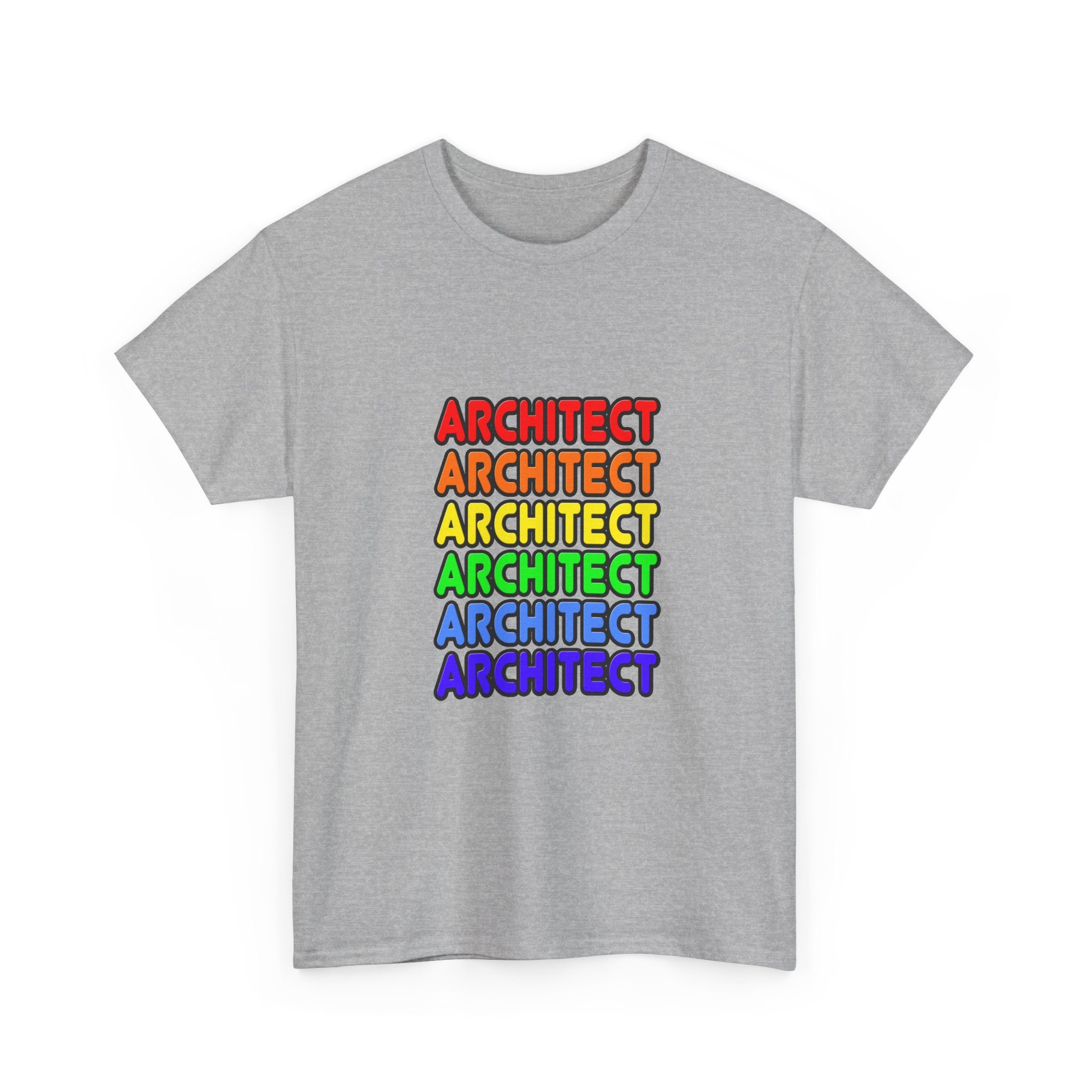 Rainbow Architect - Unisex Heavy Cotton Tee