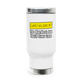 Cardiologist...Hardest Job You'll Ever Love - Stainless Steel Travel Mug with Handle, 14oz