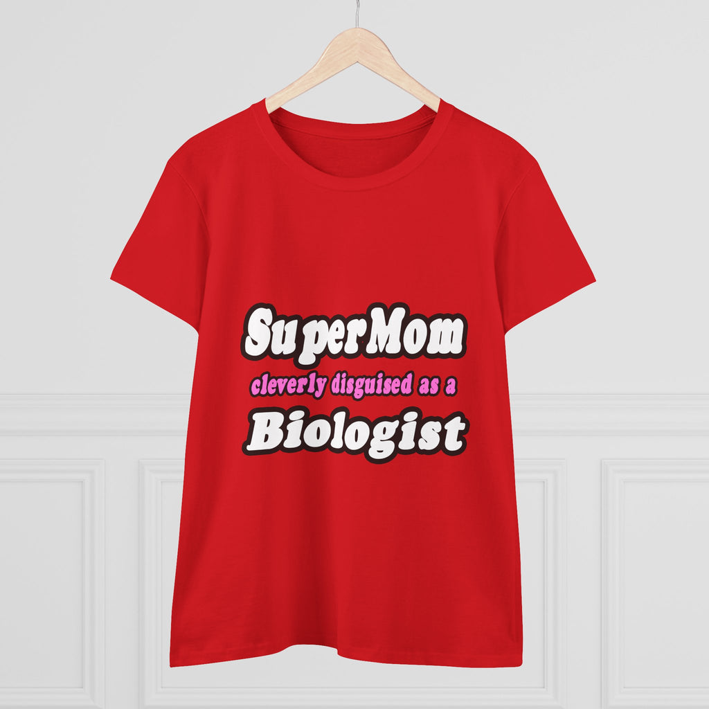 SuperMom Biologist - Women's Midweight Cotton Tee