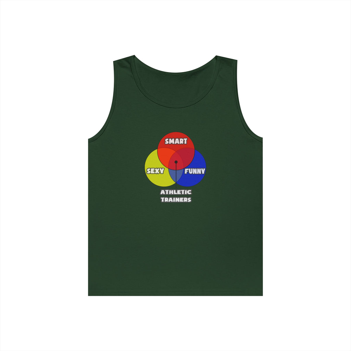 Venn Diagram .. Athletic Trainers - Unisex Heavy Cotton Tank Top