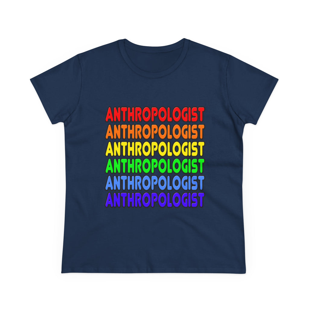 Rainbow Anthropologist - Women's Midweight Cotton Tee