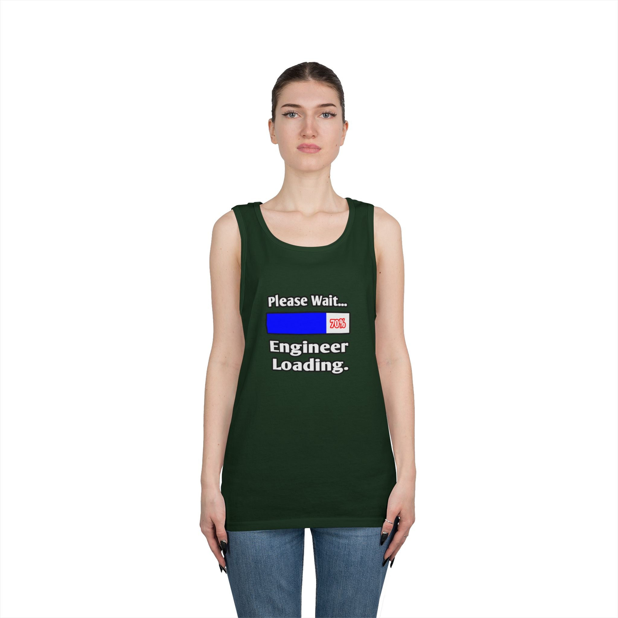 Please Wait...Engineer Loading - Unisex Heavy Cotton Tank Top