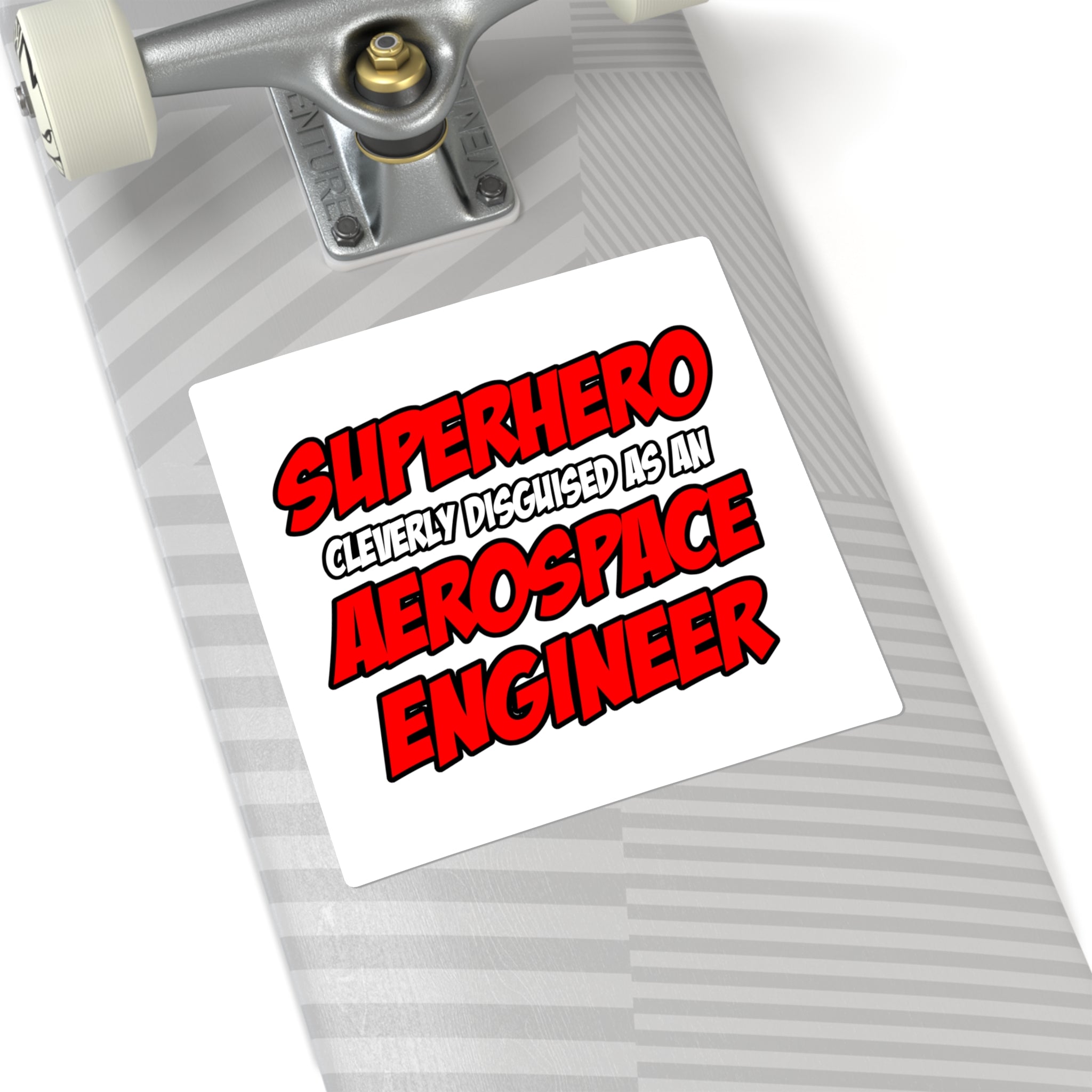 Superhero...Aerospace Engineer - Square Stickers