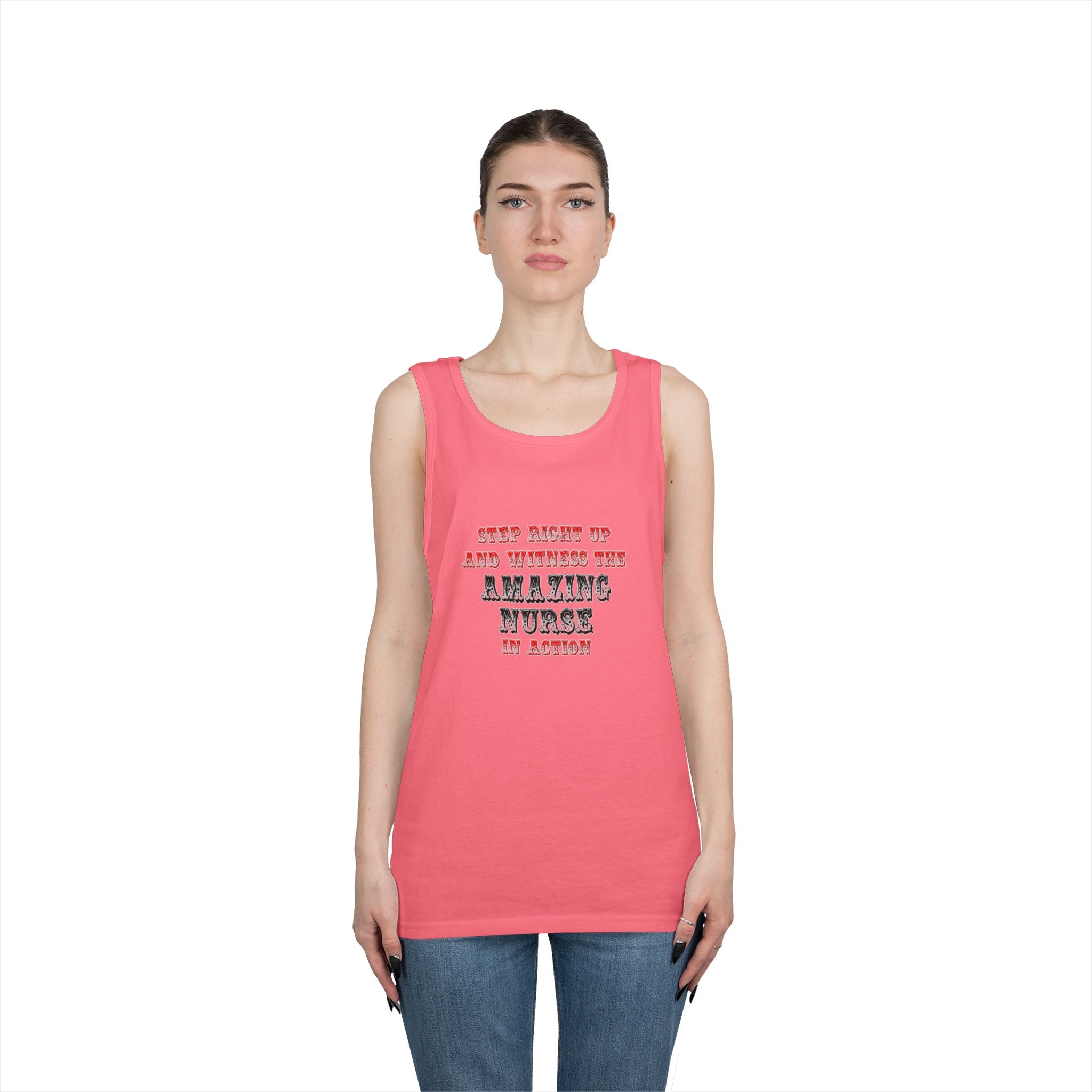 Amazing Nurse In Action - Unisex Heavy Cotton Tank Top