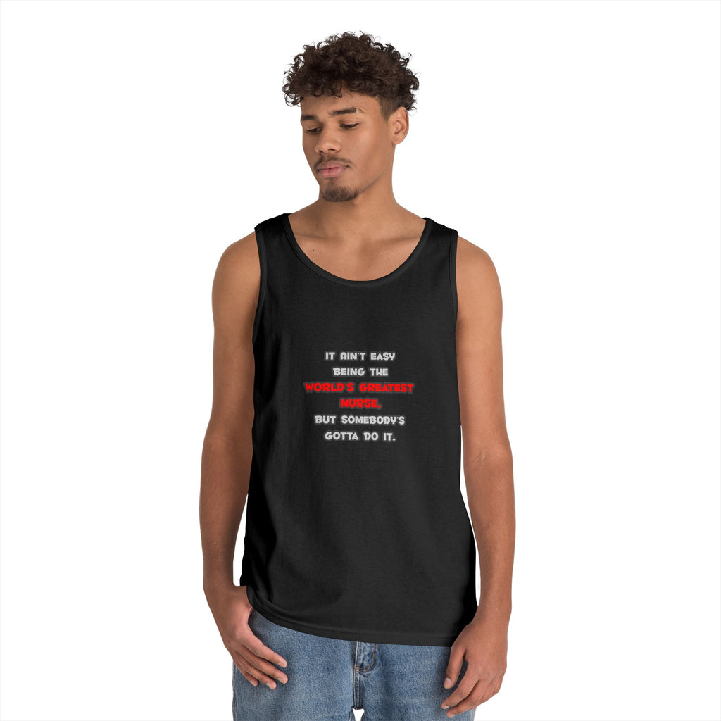 World's Greatest Nurse Joke - Unisex Heavy Cotton Tank Top